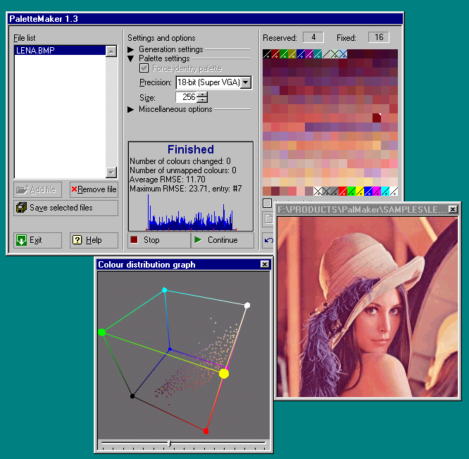 Click to view PaletteMaker 1.5 screenshot