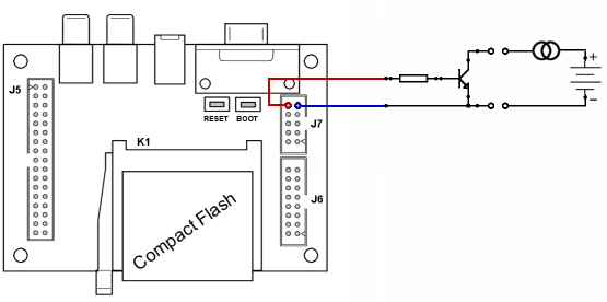 Previous circuit connected to the H0420 MP3 controller