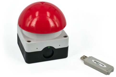 USB Button Programmierbar Buzzer Pilz Taster Auslöser Foto Werbung Kunde HID ROT 