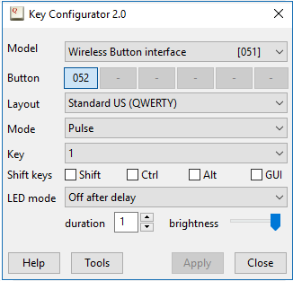<br/>Key Configuration utility